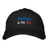 Mentally in the 90s Hat Embroidered Baseball Cap Bestickte Baseballkappe (Vorderseite)