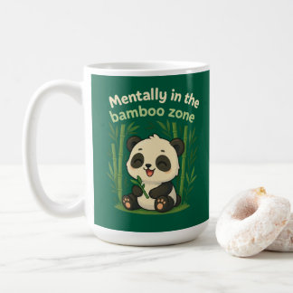 Mentally in the Bamboo Zone – Cute Chibi Panda Mug Kaffeetasse
