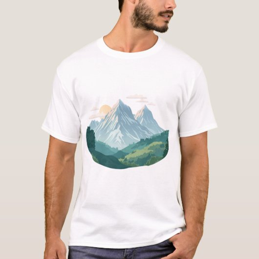 Mentally in the Mountains – Escape Within T-Shirt (Vorderseite)
