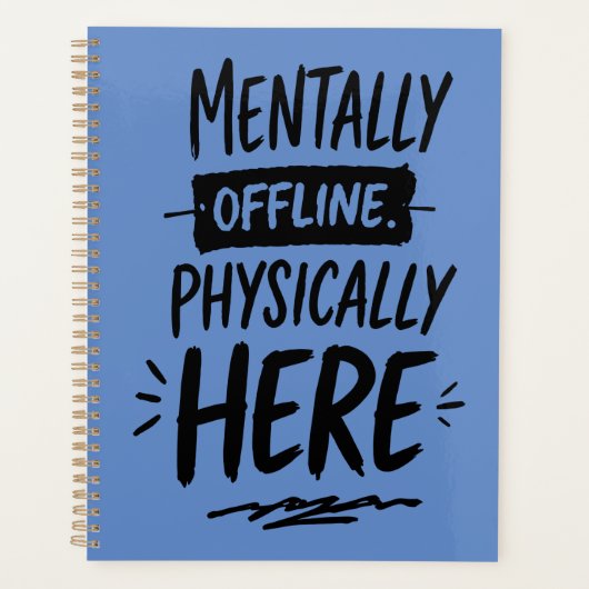 Mentally Offline Introvert Shirt Planer (Vorderseite)