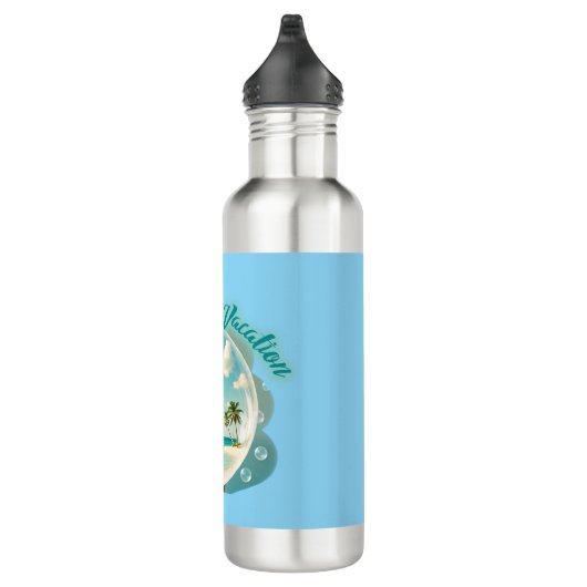mentally on vacation design edelstahlflasche (Rechts)