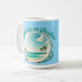 mentally on vacation design kaffeetasse (Vorderseite Links)