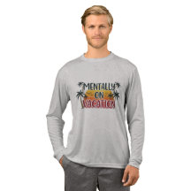 Mentally on Vacation T - Shirt - Retro Summer Beac