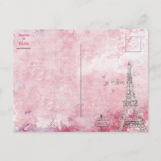 Mentally Paris Postcard Postkarte (Rückseite)