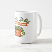 Mentally Stable, Just Over-Potted Cute Plant Lover Kaffeetasse (VorderseiteRechts)