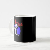 Mentally Tired Mug – Minimal Human Mental Fatigue  Kaffeetasse (Vorderseite Links)