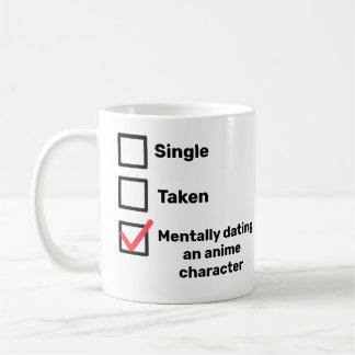 Mentally verabredete eine Animzeichensymbole-Tasse Kaffeetasse