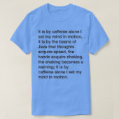 Mentat Coffein Credo groß T-Shirt (Design vorne)