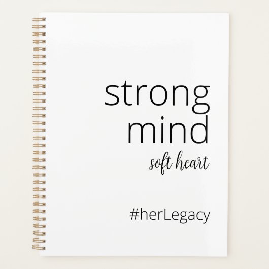 mente fürerte. corazón blando - Motivación feminis Planer (Vorderseite)