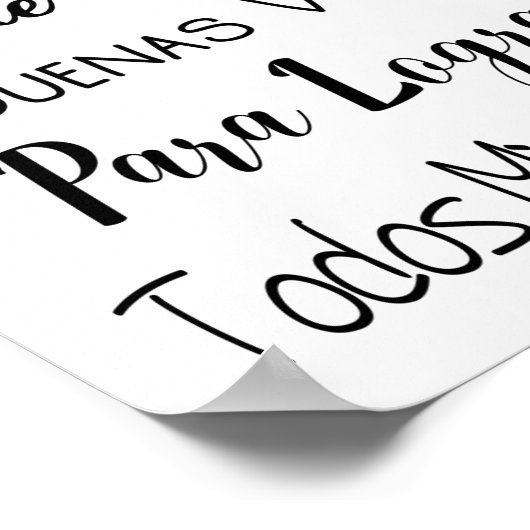 Mente positiva y buenas vibrias poster (Ecke)