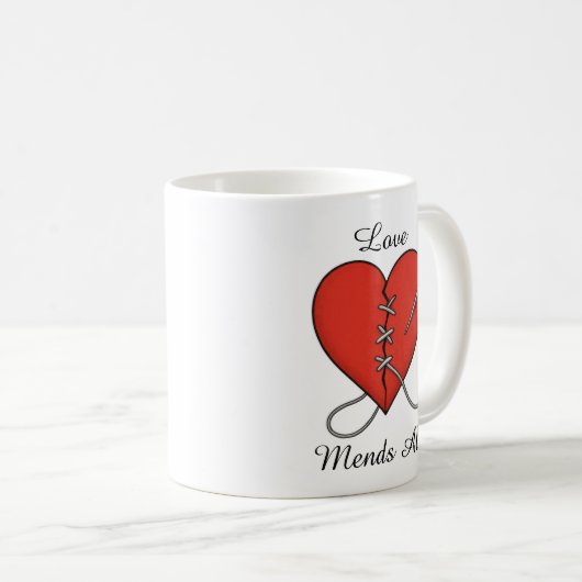 Mented Heart Kaffeetasse (VorderseiteRechts)