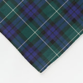 Menteith Scotland District Tartan Fleece Blanket (Ecke)
