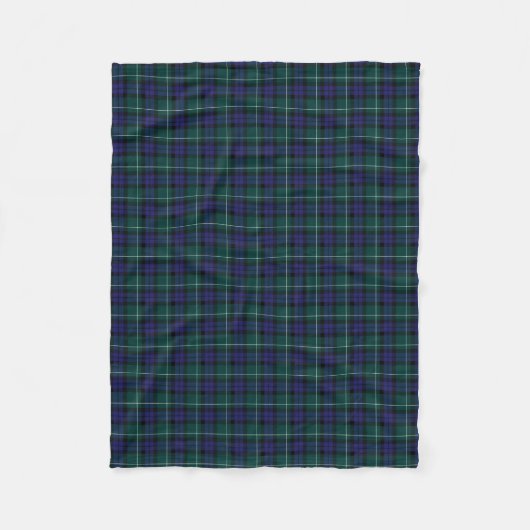 Menteith Scotland District Tartan Fleece Blanket (Vorderseite)