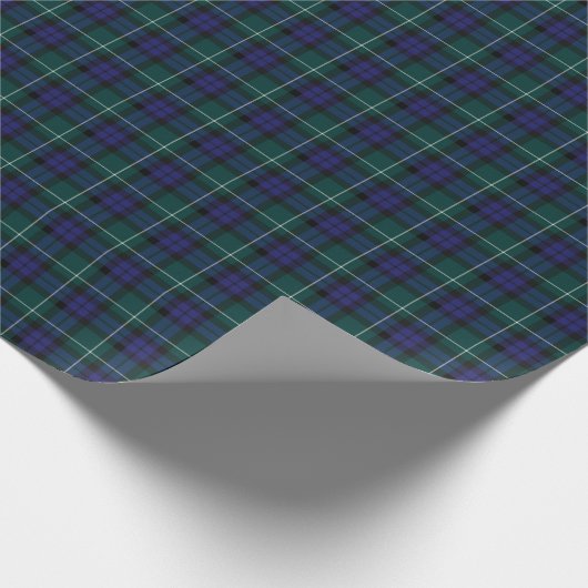 Menteith Scotland District Tartan Geschenkpapier (Ecke)
