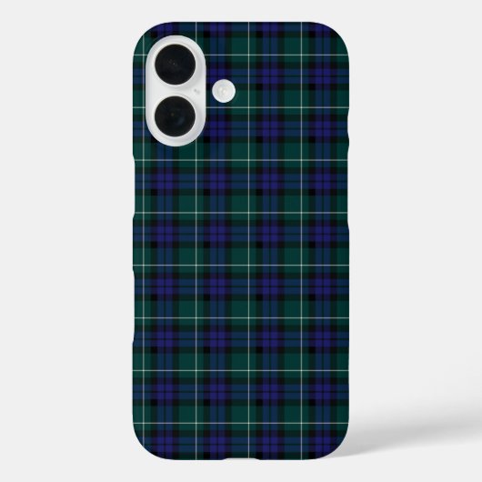 Menteith Scotland Tartan Kariertes blaues Muster Case-Mate iPhone Hülle (Rückseite)