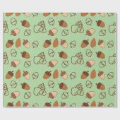 Menthol Green Seamless Wrapping Paper: Hazelnut Geschenkpapier (Flach)