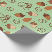Menthol Green Seamless Wrapping Paper: Hazelnut Geschenkpapier (Ecke)
