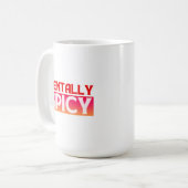 MENTLICH SPICY QUOTES TYPOGRAPHIE KAFFEETASSE (Vorderseite Links)