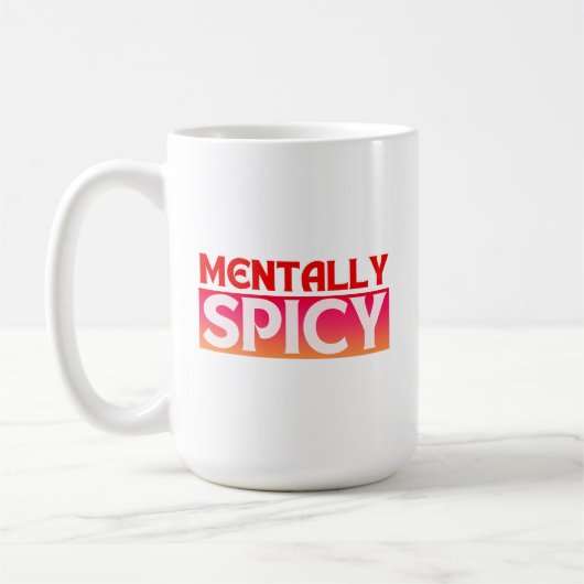 MENTLICH SPICY QUOTES TYPOGRAPHIE KAFFEETASSE (Links)