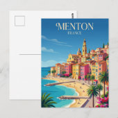 Menton France Postkarte (Vorne/Hinten)