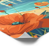 Menton Frankreich Berühmter Vintage Travel Place Poster (Ecke)