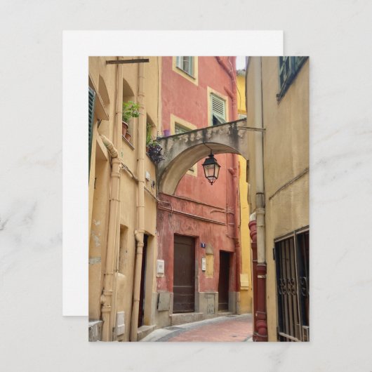 Menton, Frankreich-Karte (Vorne/Hinten)