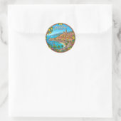 Menton Frankreich Runder Aufkleber (Tasche)