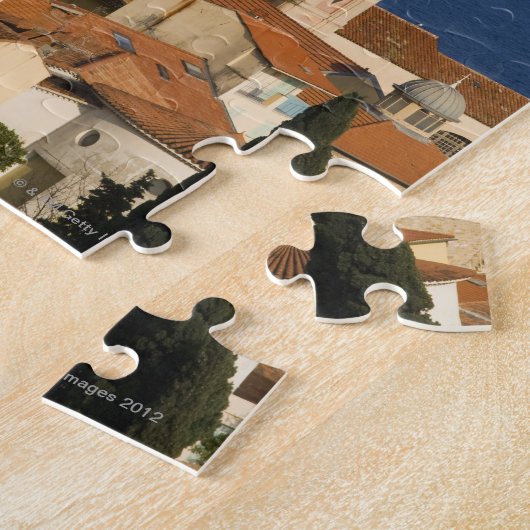 Menton, französisches Riviera Puzzle (Seite)