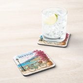 Menton French Riviera bicycle coasters Getränkeuntersetzer (Rechte Seite)