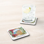 Menton French Riviera coasters Getränkeuntersetzer (Rechte Seite)