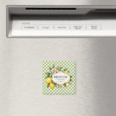 Menton French Riviera Magnet - Green Lemon (In Situ (Geschirrspüler))