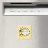 Menton French Riviera Magnet - Yellow Lemon (In Situ (Geschirrspüler))