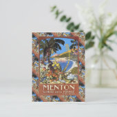 Menton, Le perle de la France Postkarte (Stehend Vorderseite)