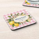 Menton Lemon Cote d Azur coasters Getränkeuntersetzer (Linke Seite)