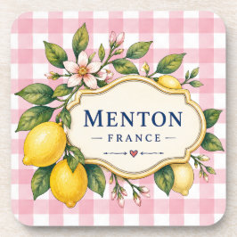 Menton Lemon Cote d Azur coasters Getränkeuntersetzer
