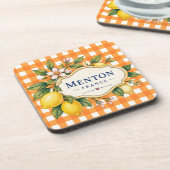 Menton Lemon Cote d Azur coasters Getränkeuntersetzer (Linke Seite)