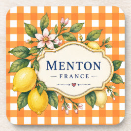Menton Lemon Cote d Azur coasters Getränkeuntersetzer