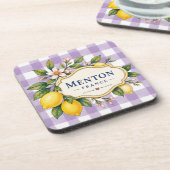 Menton Lemon Cote d Azur coasters Getränkeuntersetzer (Linke Seite)