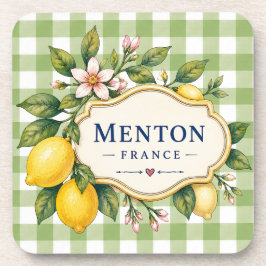 Menton Lemon Cote d Azur coasters Getränkeuntersetzer