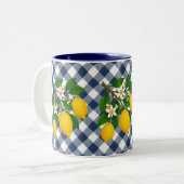 Menton Lemon Two-Tone Mug Zweifarbige Tasse (Vorderseite Links)