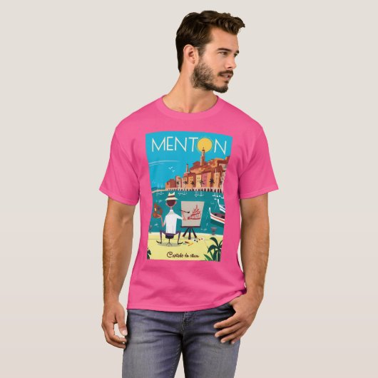 Menton Poster T-Shirt (Vorne ganz)