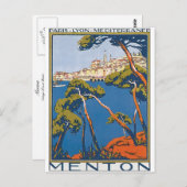 Menton Postkarte (Vorne/Hinten)