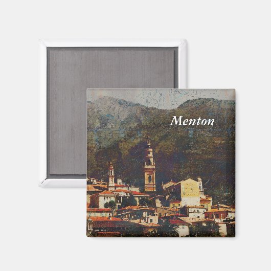 Menton, Provence-Magnet Magnet (Vorderseite/Rückseite)