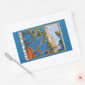 Menton Rechteckiger Aufkleber (Umschlag)