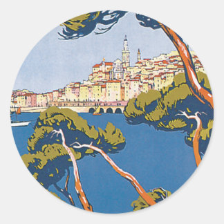 Menton Runder Aufkleber
