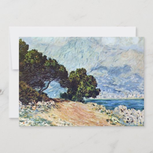 Menton Seen von Cap Martin von Claude Monet (Vorderseite)