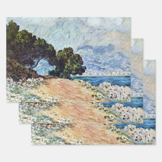 Menton Seen von Cap Martin von Claude Monet Geschenkpapier Set (Set)