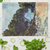 Menton Seen von Cap Martin von Claude Monet Geschirrtuch (Gefaltet)