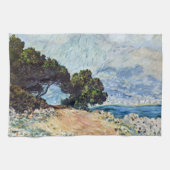 Menton Seen von Cap Martin von Claude Monet Geschirrtuch (Horizontal)