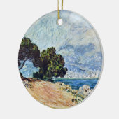 Menton Seen von Cap Martin von Claude Monet Keramik Ornament (Links)